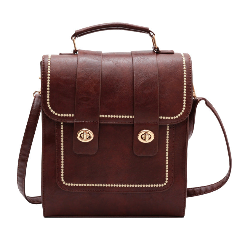 Wholesale Autumn and Winter Retro Pu Large Capacity Backpack